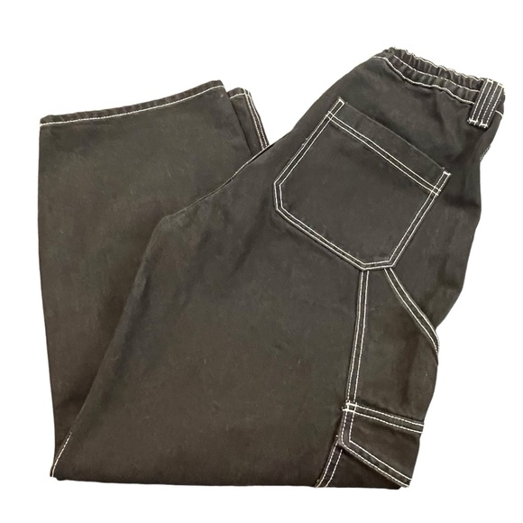 Fashion nova women’s juniors size 13 cargo carpenter denim pants stretch NWT - Picture 6 of 9